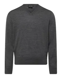 Tom Ford Pullover mit V-Ausschnitt Grey