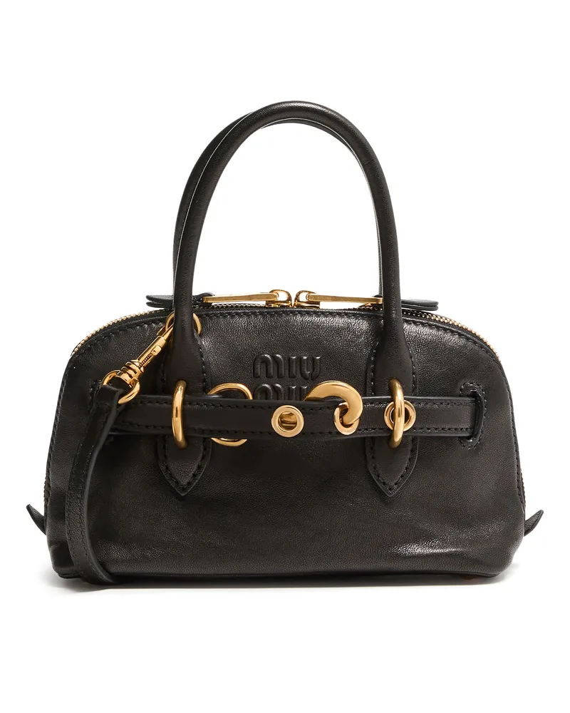 Miu Miu Mini-Handtasche Aventure aus Nappaleder 
