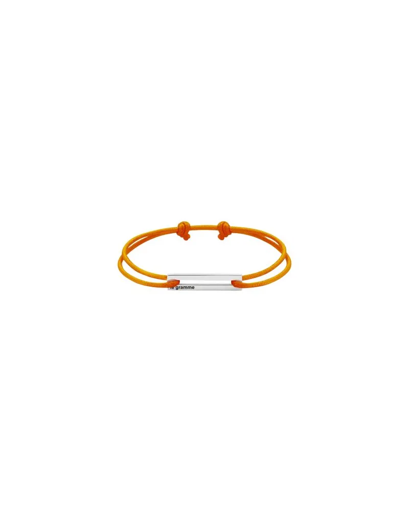 Le Gramme 17 G Orangefarbenes Schnurarmband Orange