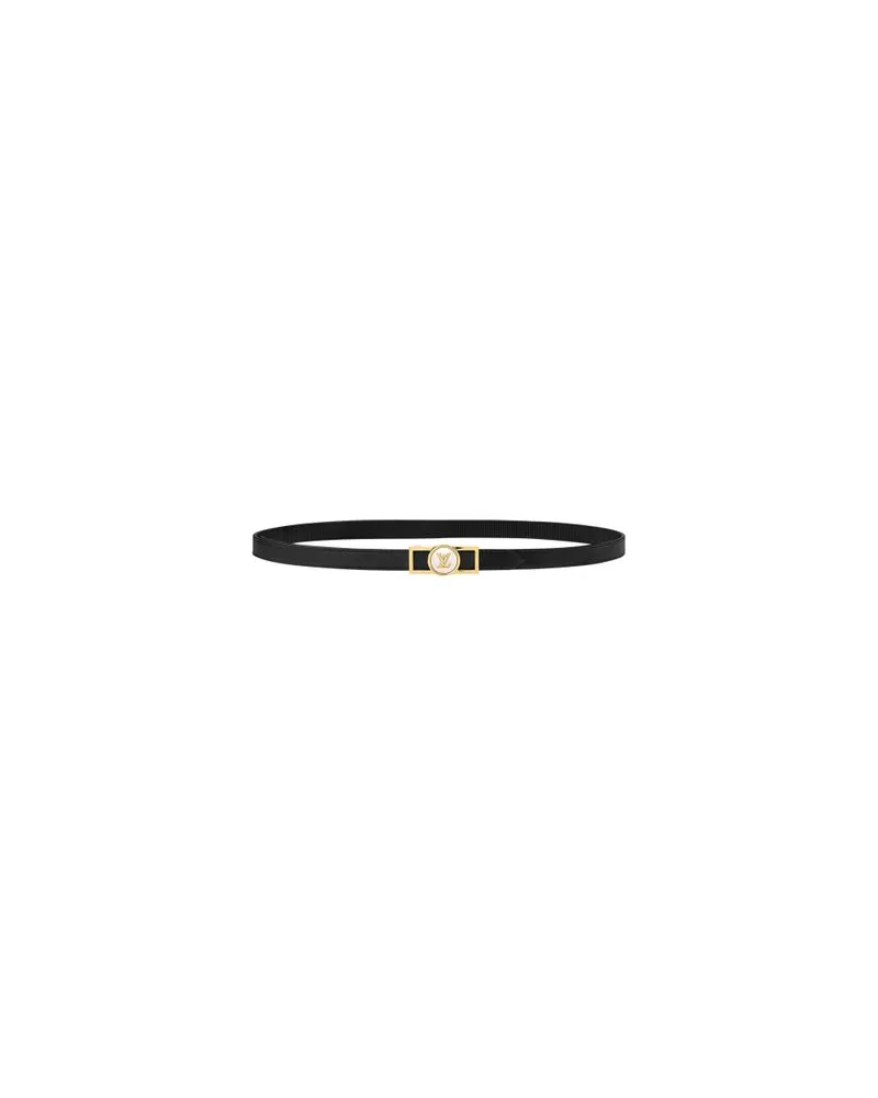 Louis Vuitton Dauphine Pearl 20mm Reversible Belt Black