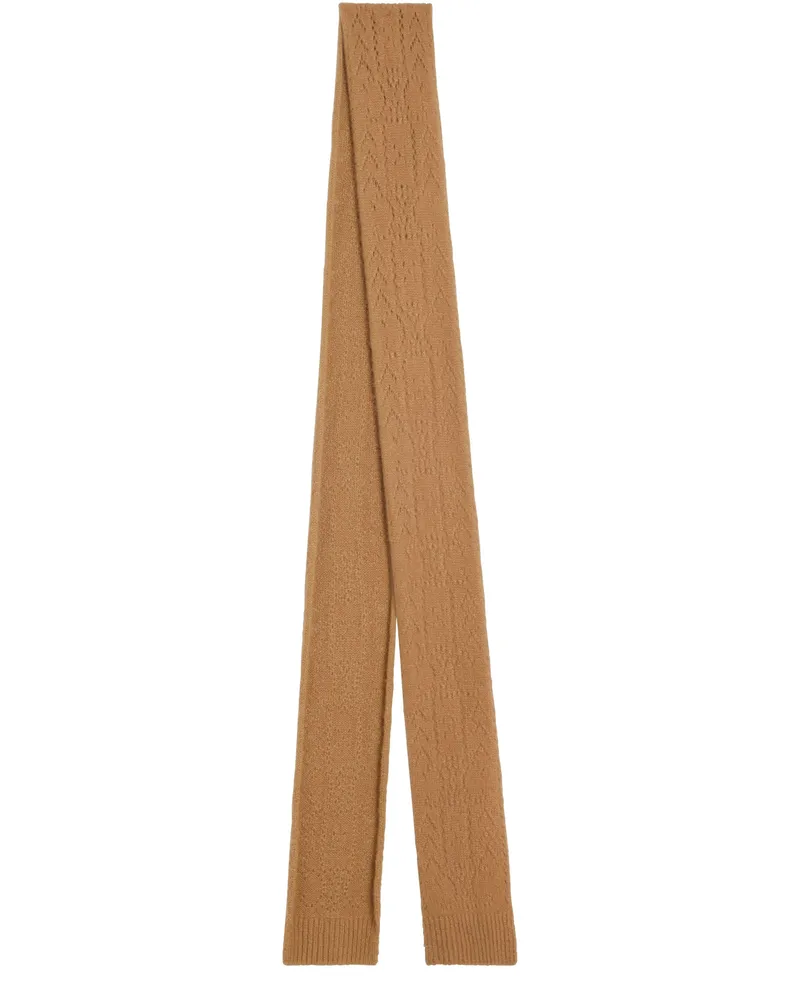 Celine Pointelle-schal aus kaschmir und seide Beige