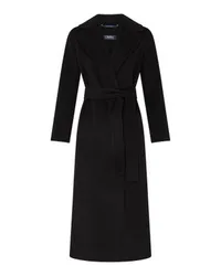 Max Mara Poldo langer Mantel Black