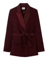 Claudie Pierlot Taillierter, Gürteljacke Red