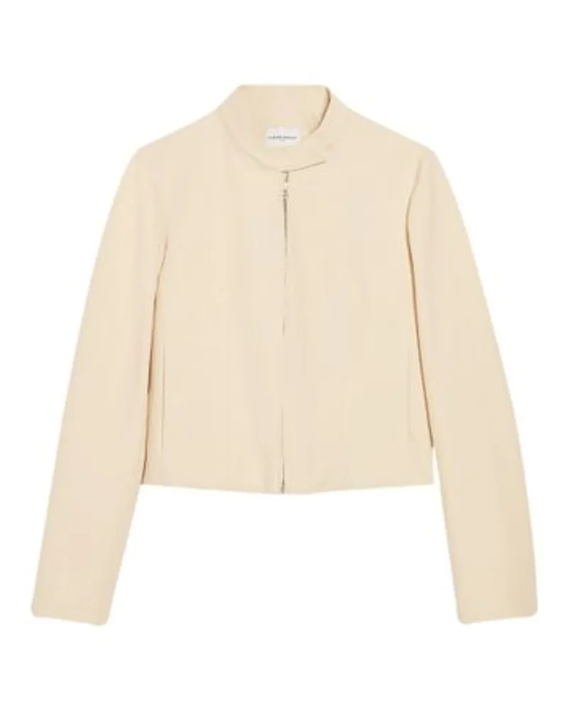 Claudie Pierlot Bikerjacke Hellbeige White