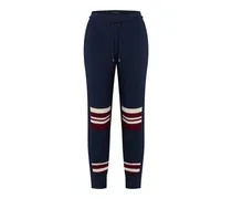 Gerippte Jogginghose mit Streifen-Detail