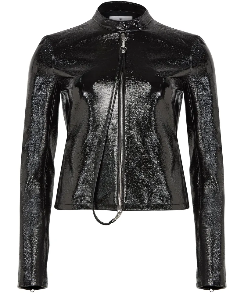 Courrèges Bikerjacke City aus Vinyl 