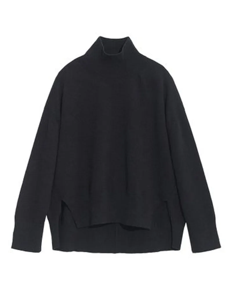 Barrie Ikonischer Oversized-Rollkragenpullover Black