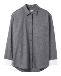 Claudie Pierlot Oversize-Hemdjacke Grey