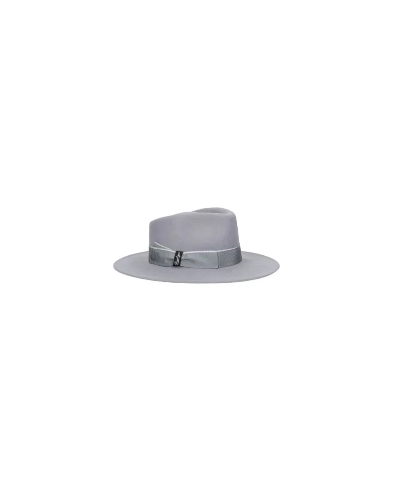 Borsalino Melanie Wollfilzhut mit Glitzerrand Grey