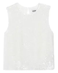 Claudie Pierlot Ärmelloses Paillettentop White