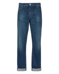 Balmain Vintage-Jeans mit geradem Bein Blue