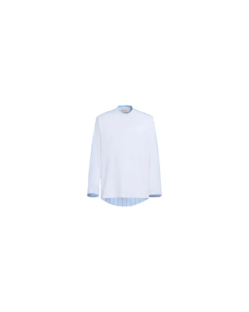 Marni Langarm-T-Shirt White