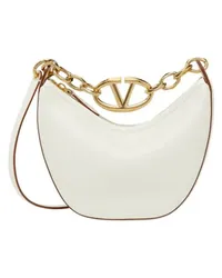 Valentino Garavani Mini Hobo-Tasche Vlogo Moon Off-white