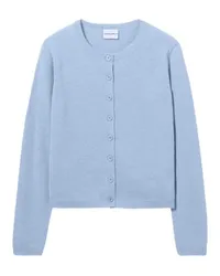 Claudie Pierlot Wollcardigan mit CP-Stickerei Blue