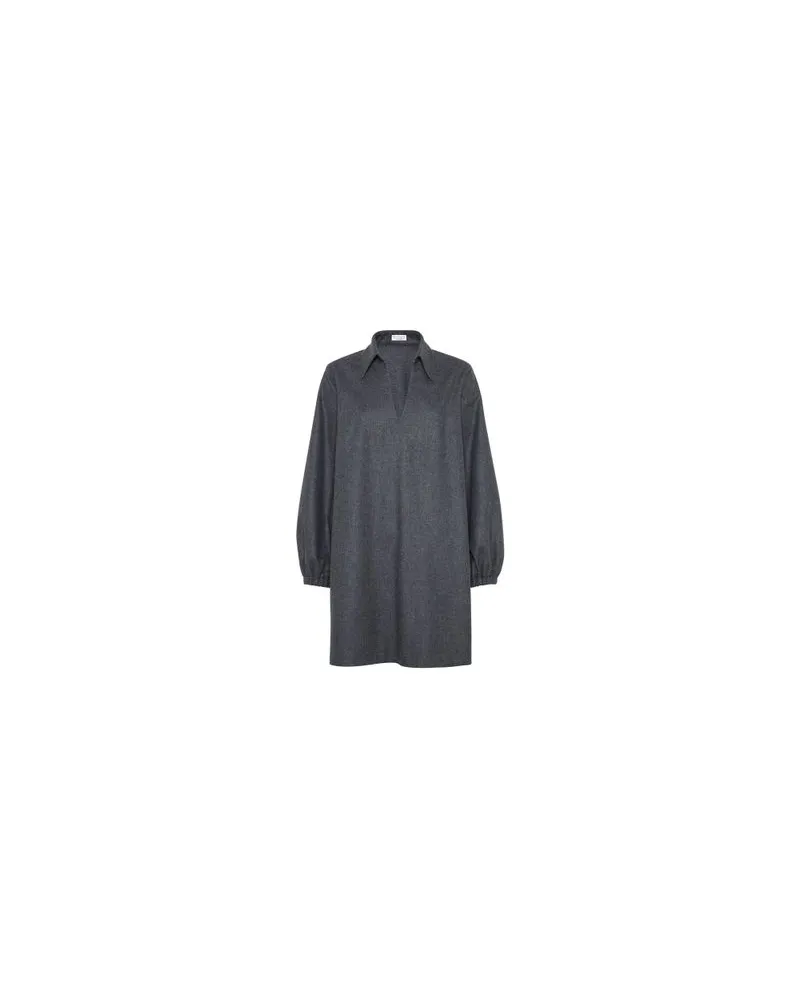 Brunello Cucinelli Hemdblusenkleid Grey