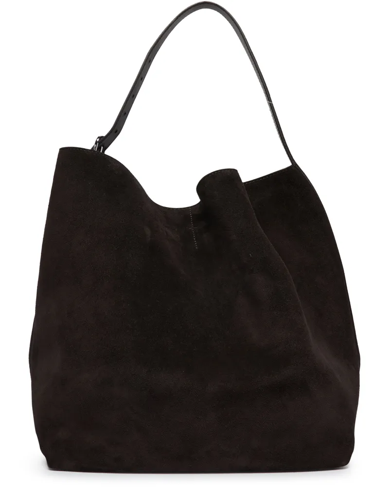 Totême Schultertasche Espresso aus Leder 