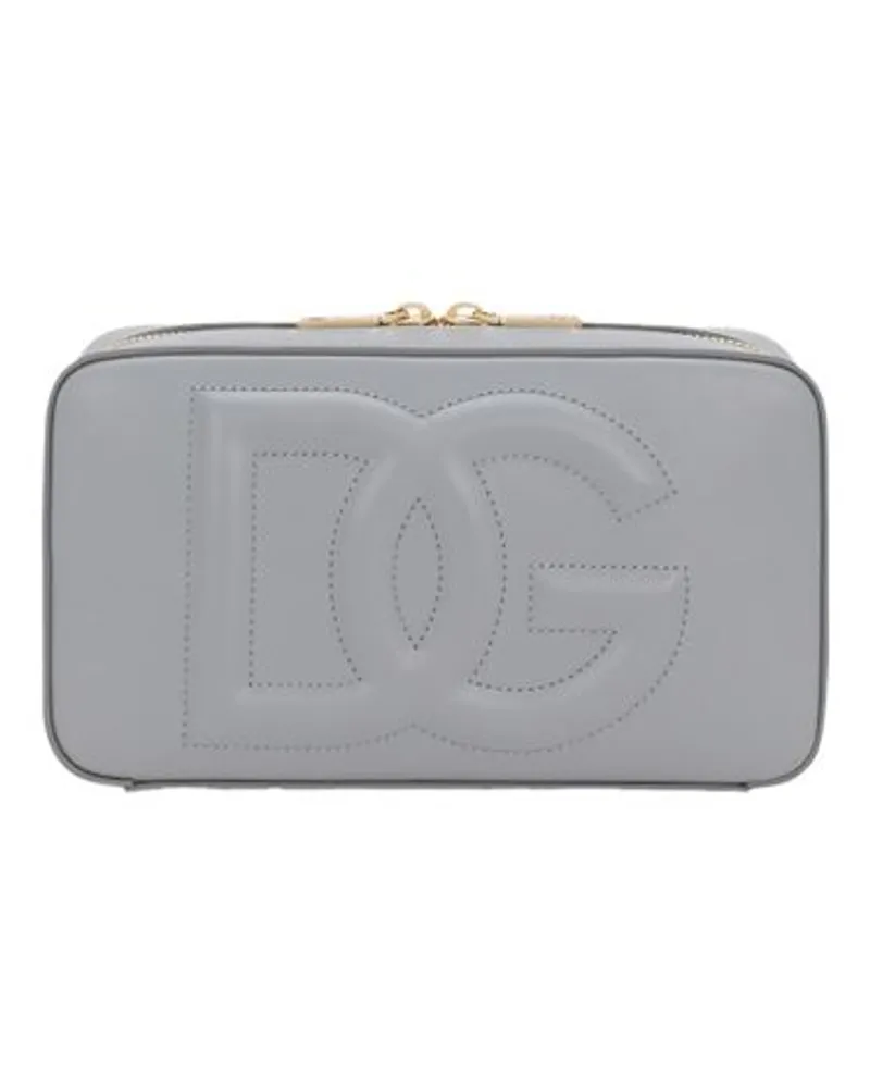 Dolce & Gabbana Kleine Kameratasche mit DG-Logo Grey