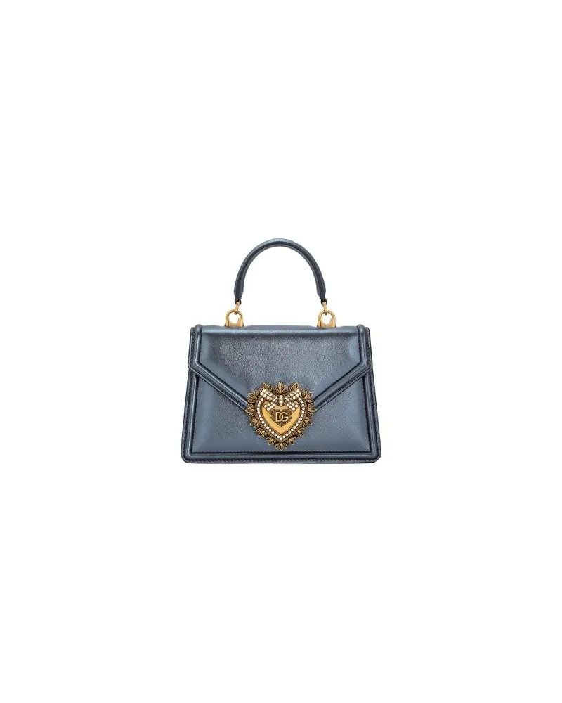 Dolce & Gabbana Kleine Tasche Devotion mit Tragegriff Blue