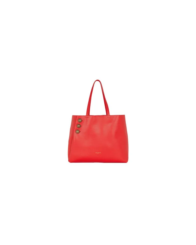 Balmain Tote Bag Emblème Red