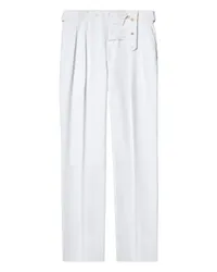 FURSAC Bundfaltenhose White