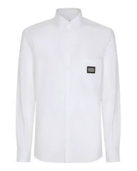 Dolce & Gabbana Hemd in Martini Fit White