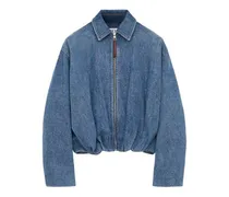 Jeansjacke mit Drapierung