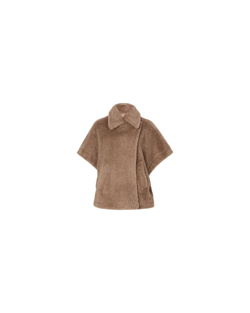 Max Mara Tebe Teddy cape Metallized