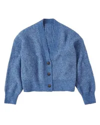 Closed Boxy Cardigan Blue