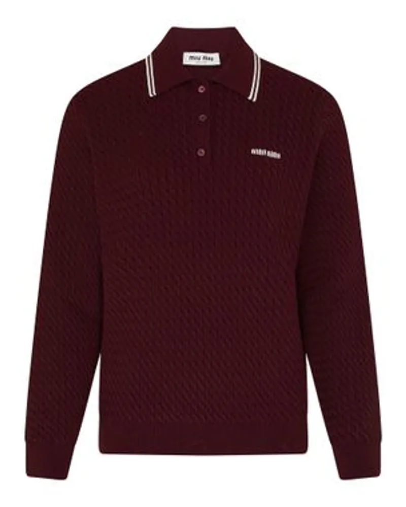 Miu Miu Poloshirt Burgundy