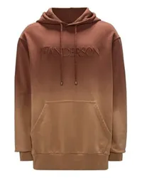 J.W.Anderson Hoodie mit Farbverlauf und Logo-Stickerei Brown