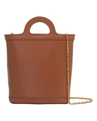 Marni Kleine Bucket Bag Tropicalia Brown