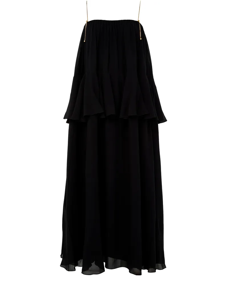 Chloé Langes Kleid mit Rüschen 