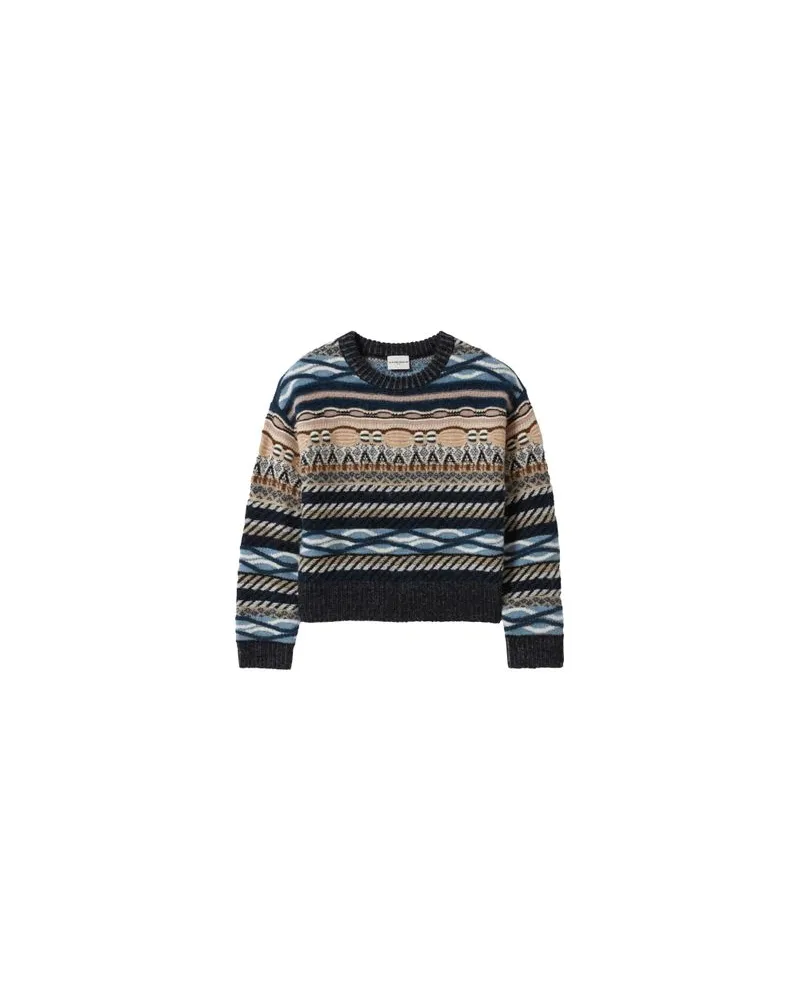 Claudie Pierlot Kurzer Pullover mit Streifenmuster Multicolor