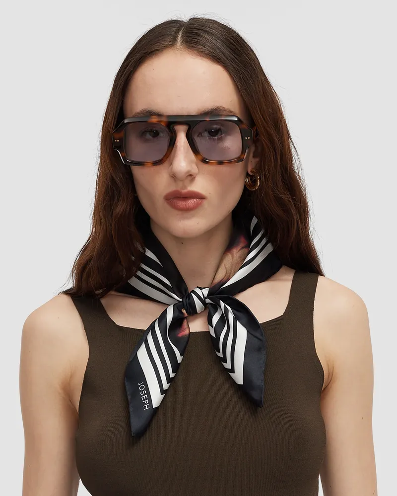 Joseph Danica Silk Scarf Brown