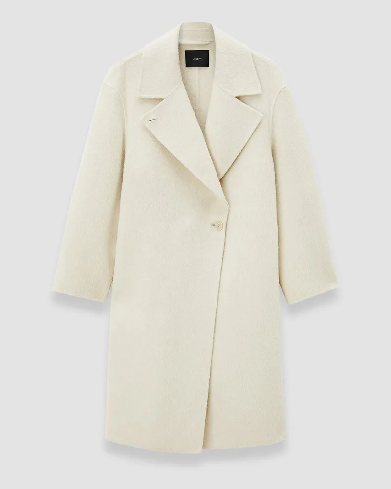 Joseph Yves Brushed Double Face Alpaca Coat - 44 