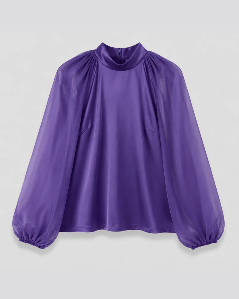 Joseph Cave Double Satin Blouse - 40 