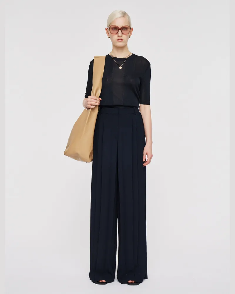 Joseph Tibre Airy Plissé Trousers - 32 