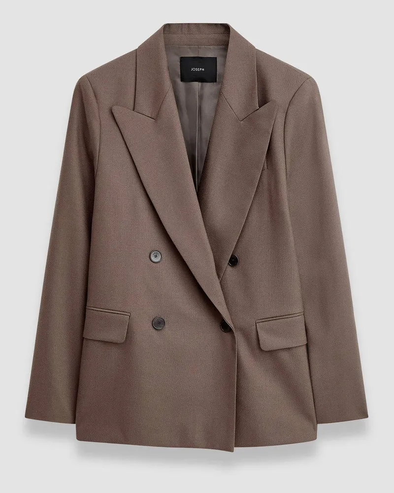 Joseph Light Wool Flannel Jaden Jacket - 42 