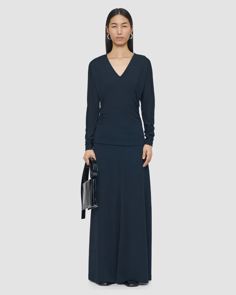 Joseph Wool Jersey V Neck Top - XXS 
