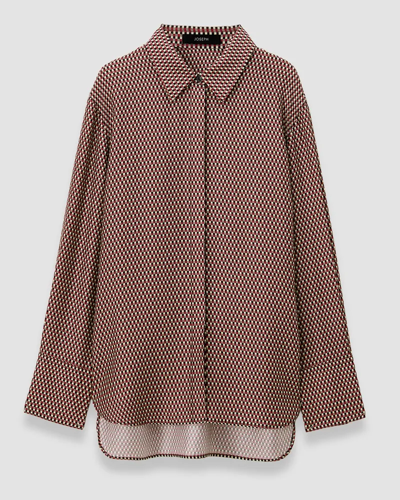 Joseph Joe Printed Silk Blend Blouse - 48 