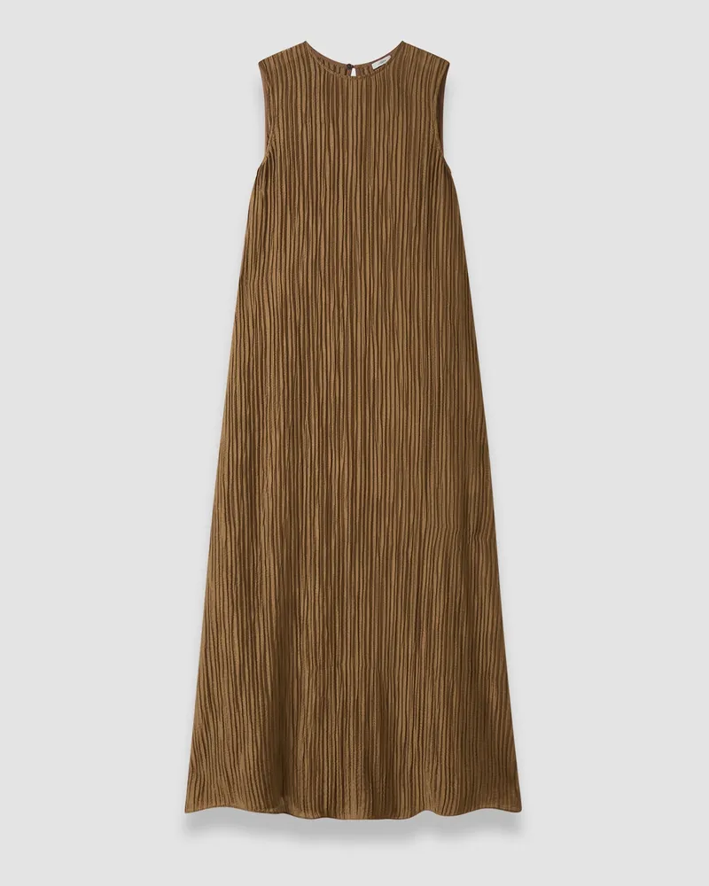 Joseph Dion Fluid Crinkle Dress - Shorter Brown