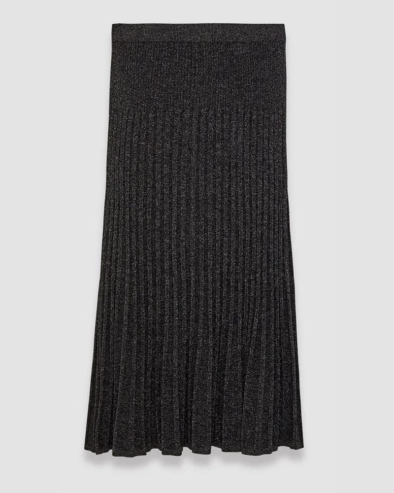 Joseph Lurex Knit Skirt Black