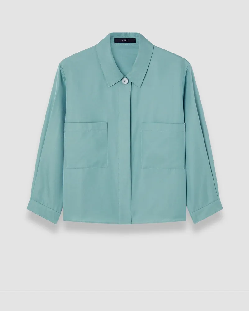 Joseph Satie Soft Cotton Silk Shirt - 44 