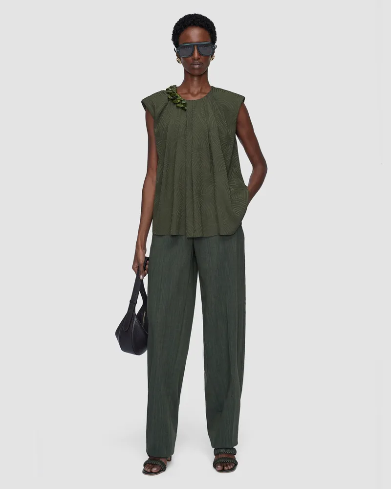 Joseph Taddart Jacquard Silk Top - 44 