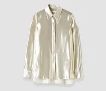 Capri Lamé Silk Blouse - 46