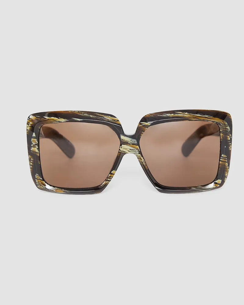 Joseph Square Sunglasses Brown