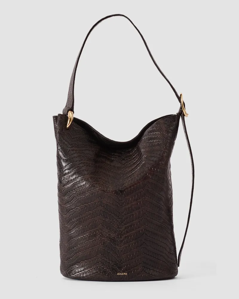 Joseph Bucket Woven Leather Bag - One Size 