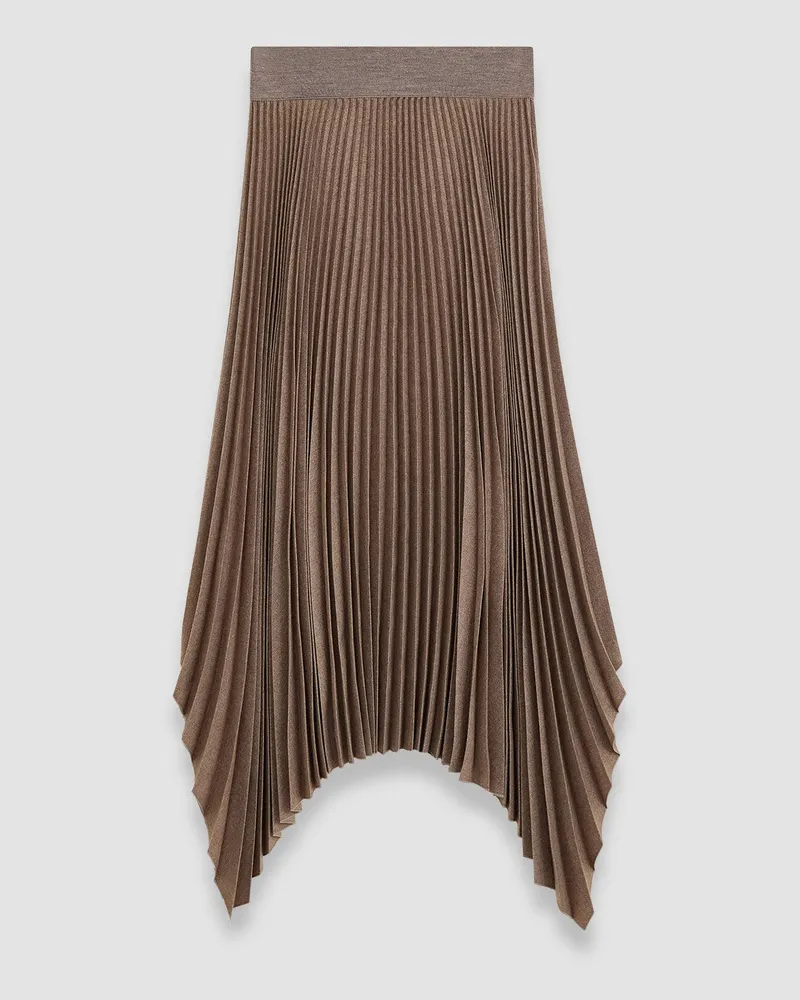 Joseph Pleated Flannel Ade Skirt - Regular Pink