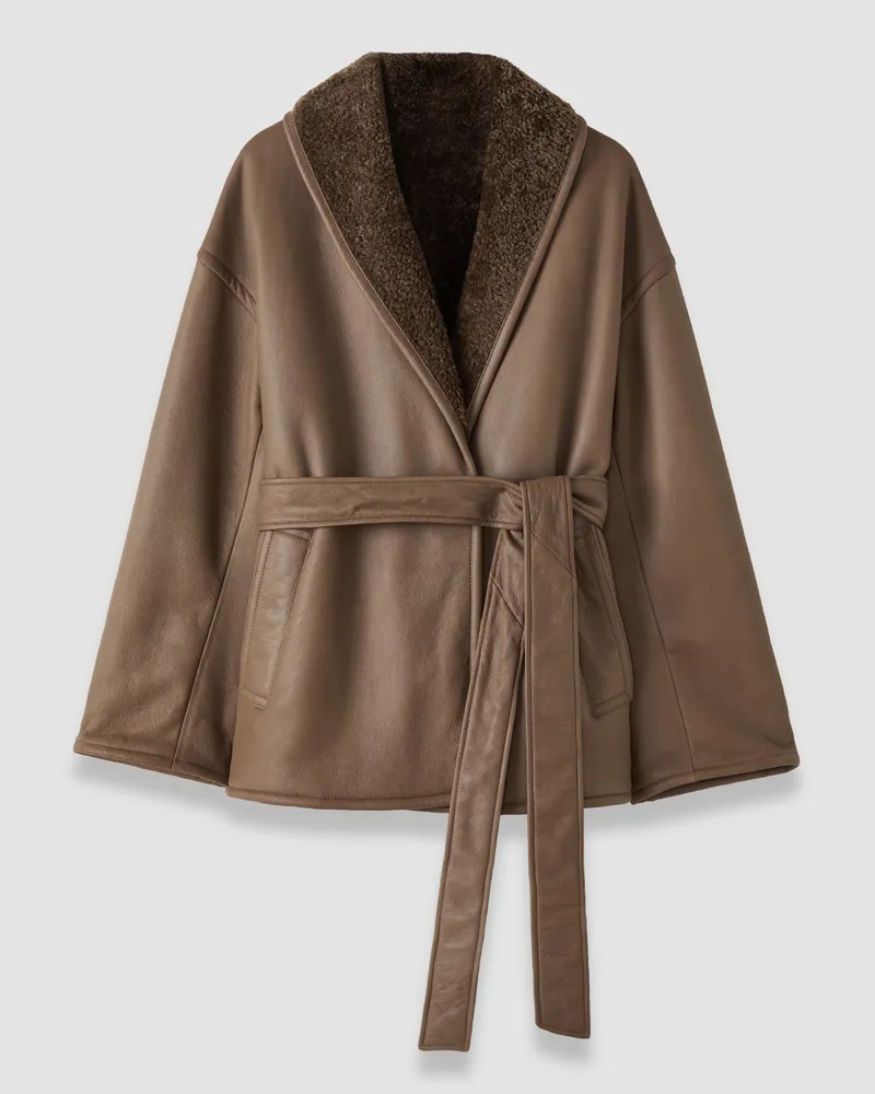 Joseph Manu Textured Shearling Jacket - 44 