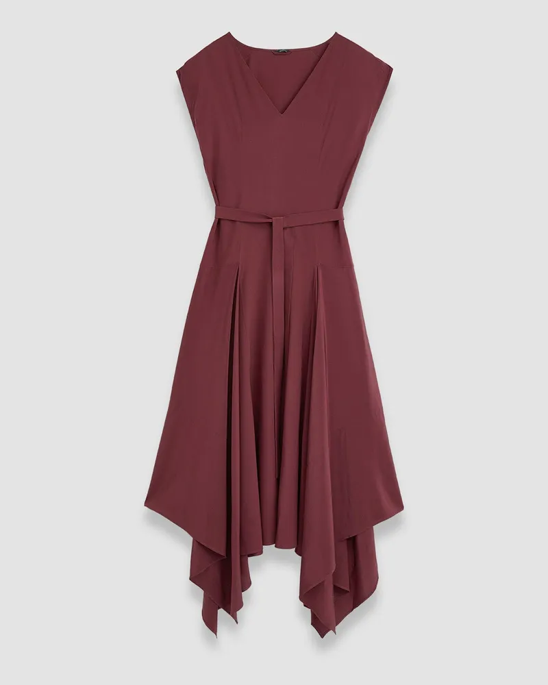 Joseph Silk Crepe de Chine Goodman Dress Purple